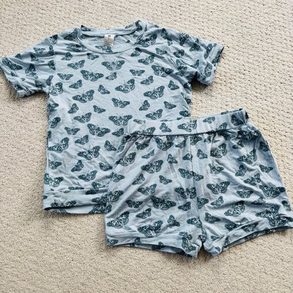Kate Quinn stormy blue butterfly bamboo set - Picture 1 of 9